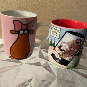 Clyde Tundra Comic Alaska Mug & Stone Age Canada Mug New